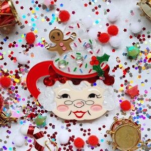 Lipstick & Chrome SOME LIKE IT HOT MRS CLAUS X-MAS 🤶pin RETIRED